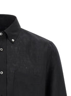Riviera Project Linen Shirt Black, view 3