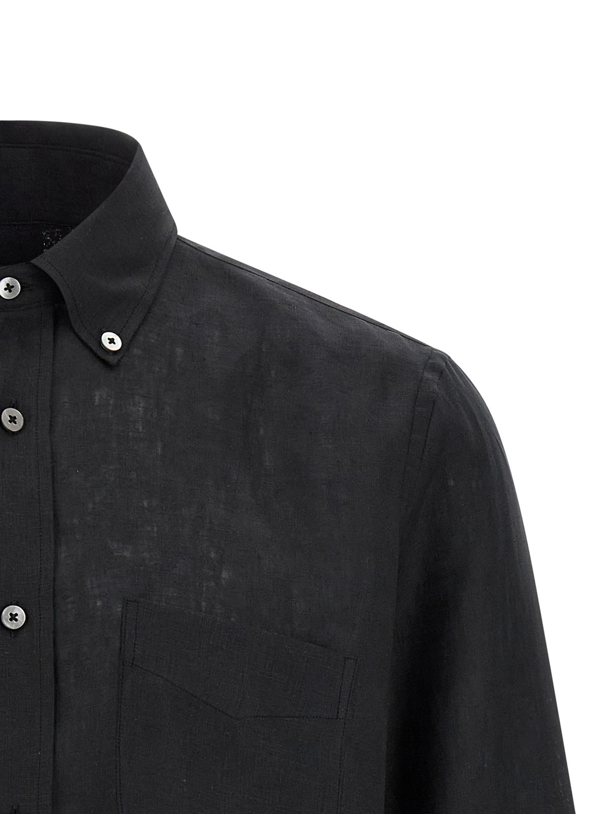 Riviera Project Linen Shirt Black, view 3