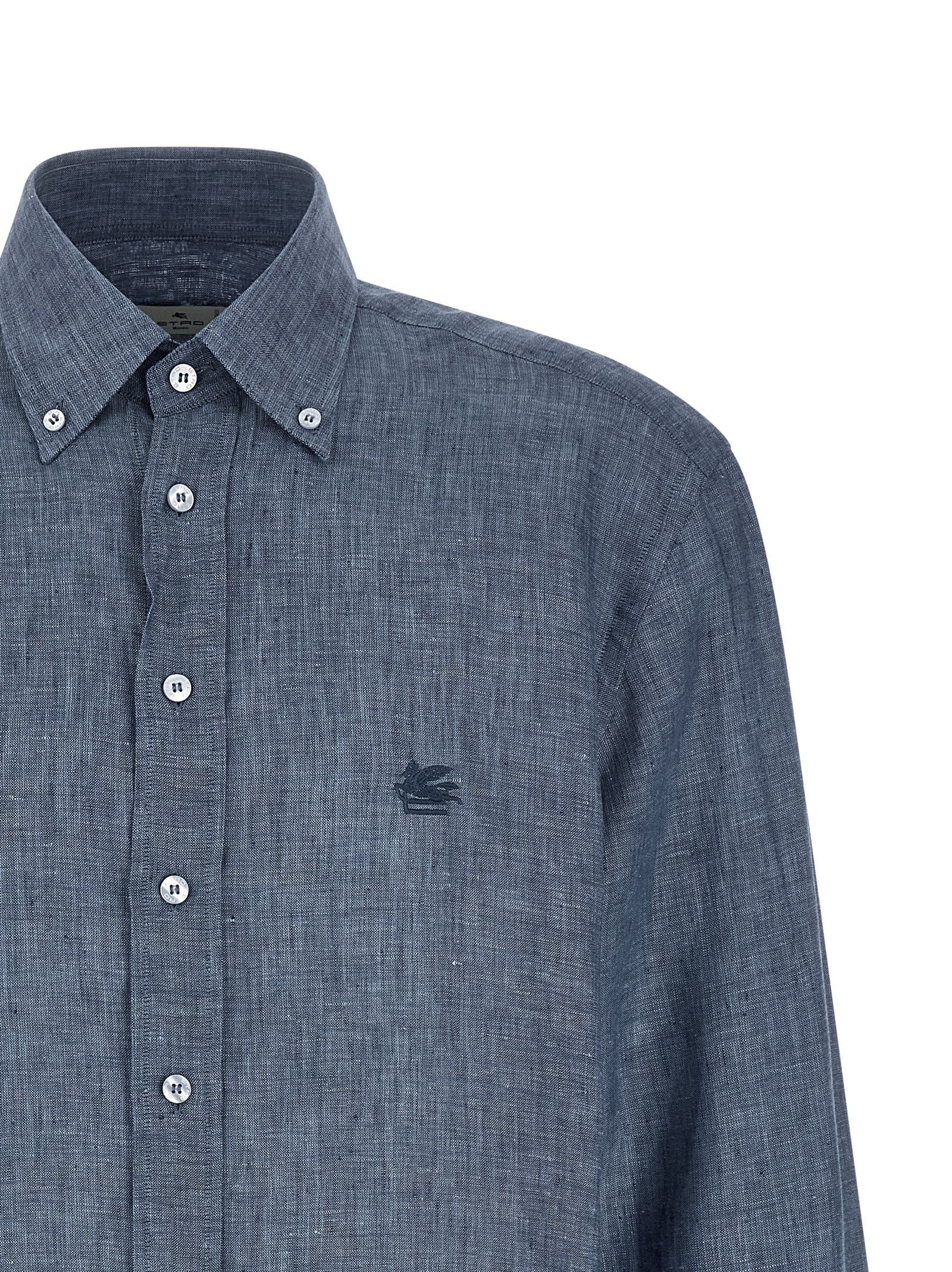 ETRO Linen Shirt Blue