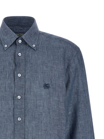 ETRO Linen Shirt Blue