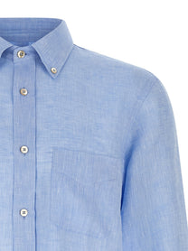 Riviera Project Linen Shirt Blue, view 3