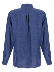 Riviera Project Linen Shirt Blue