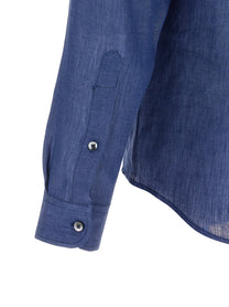 Riviera Project Linen Shirt Blue