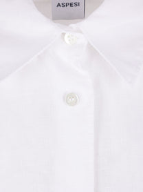 Aspesi Women's Linen Shirt White Aspesi