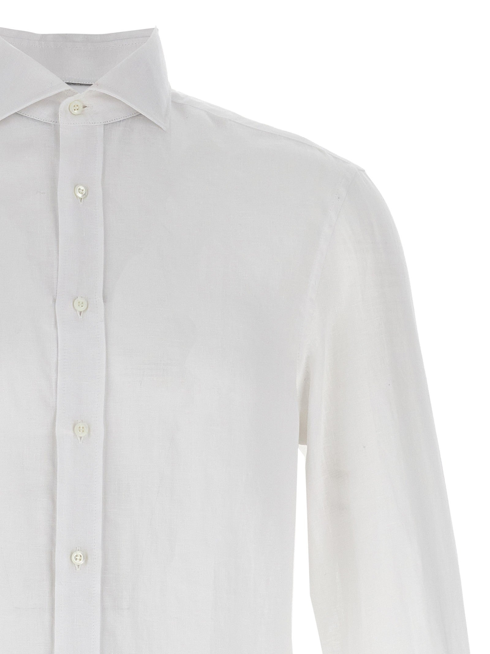 Brunello Cucinelli Linen Shirt White