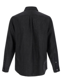 Riviera Project Linen Shirt Black, view 2