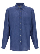 Riviera Project Linen Shirt Blue