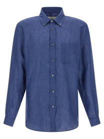 Riviera Project Linen Shirt Blue