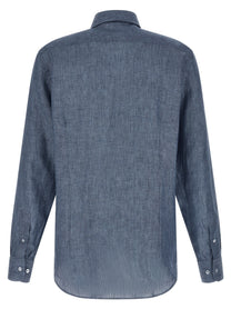 ETRO Linen Shirt Blue