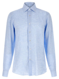 Borriello Linen Shirt Blue