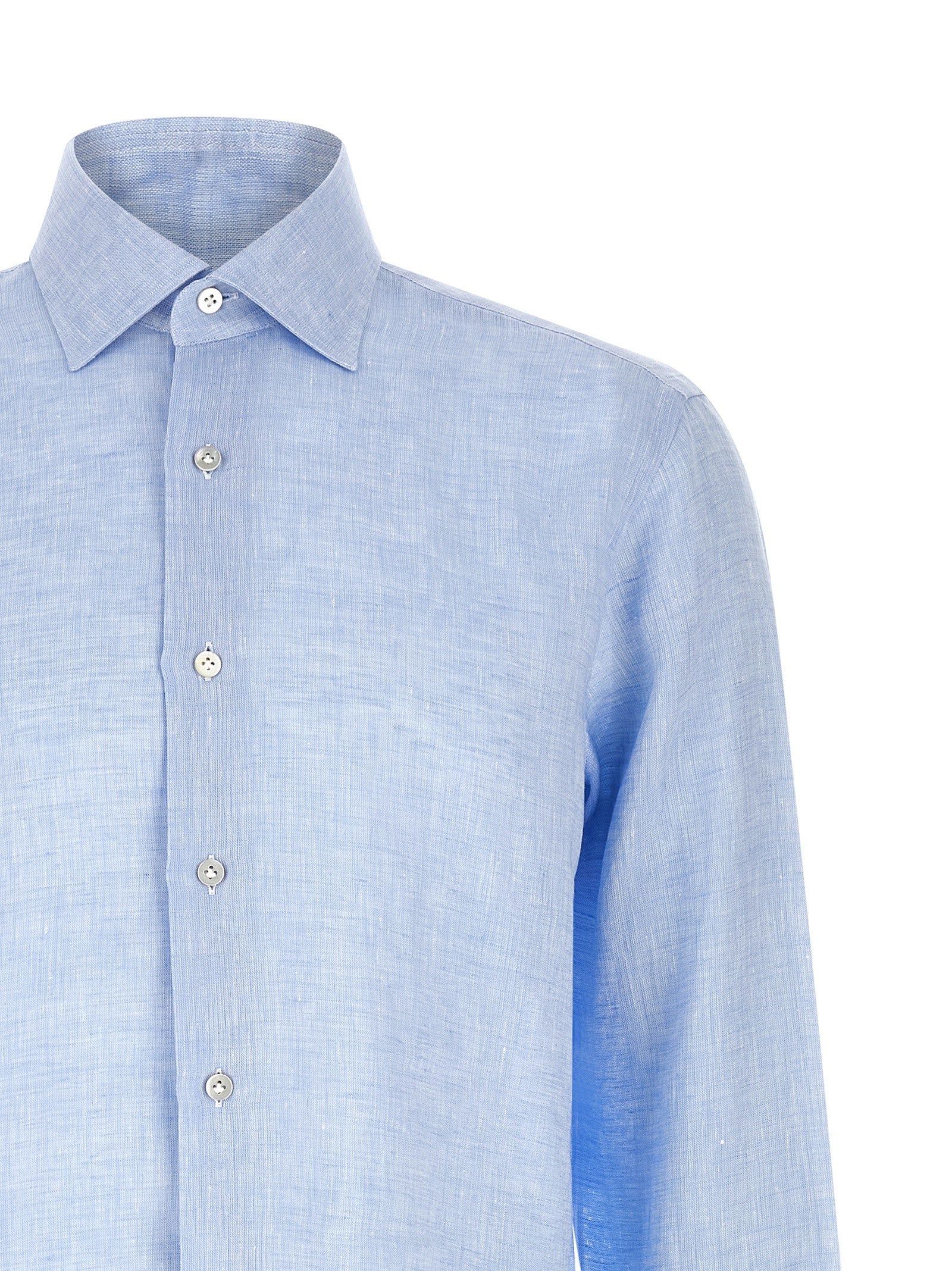 Borriello Linen Shirt Blue