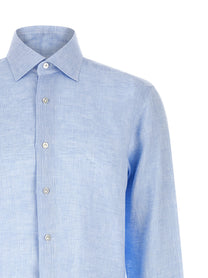 Borriello Linen Shirt Blue