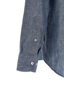 ETRO Linen Shirt Blue