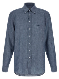 ETRO Linen Shirt Blue