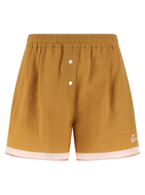 Marni Linen Shorts Yellow
