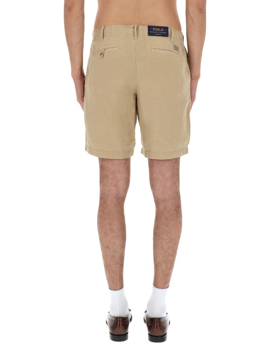 Polo Ralph Lauren Men's Linen Shorts Beige