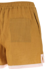 Marni Linen Shorts Yellow