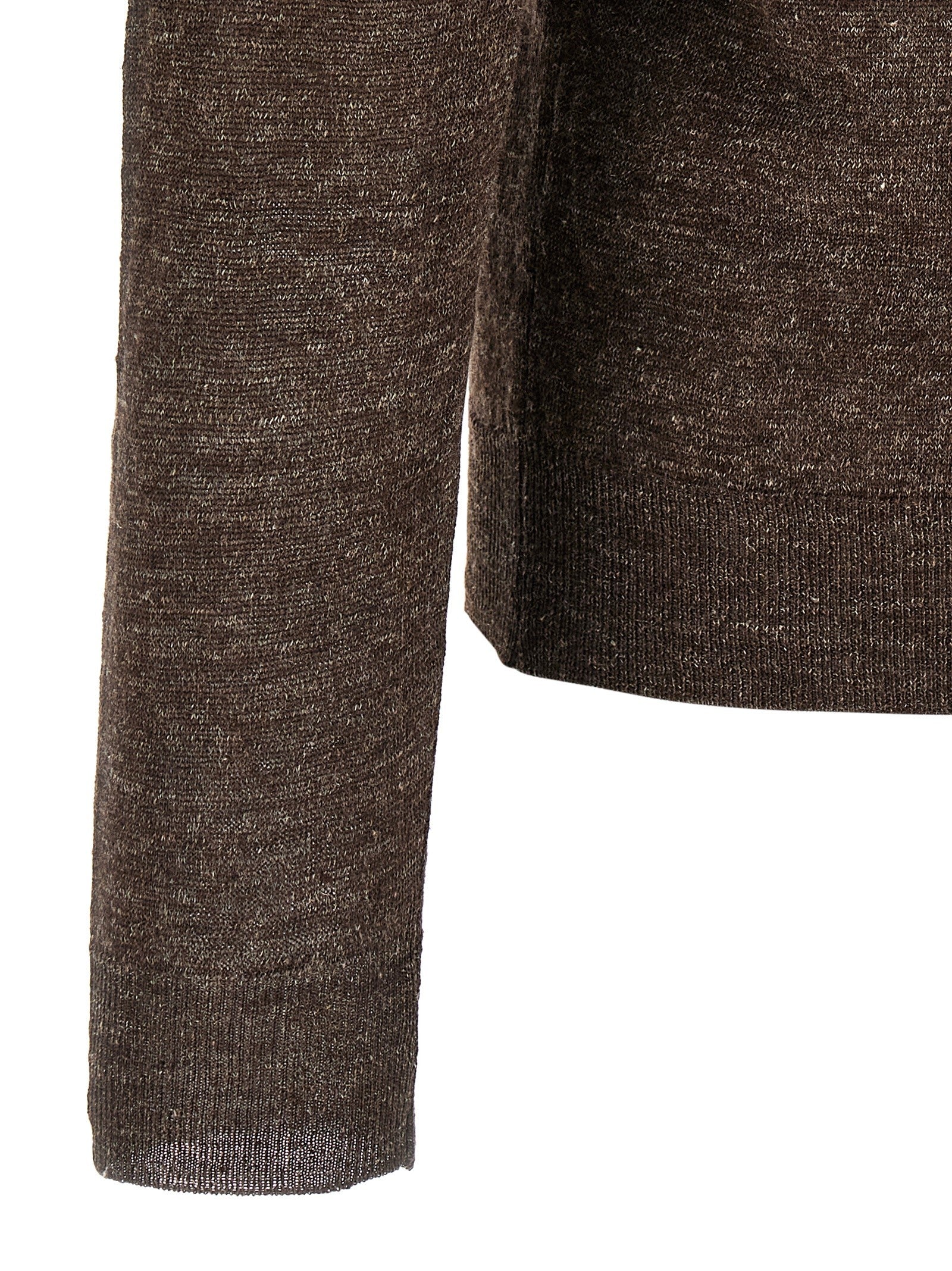 Riviera Project Linen Silk Cardigan Brown