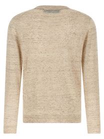 Riviera Project Linen Silk Cardigan Beige