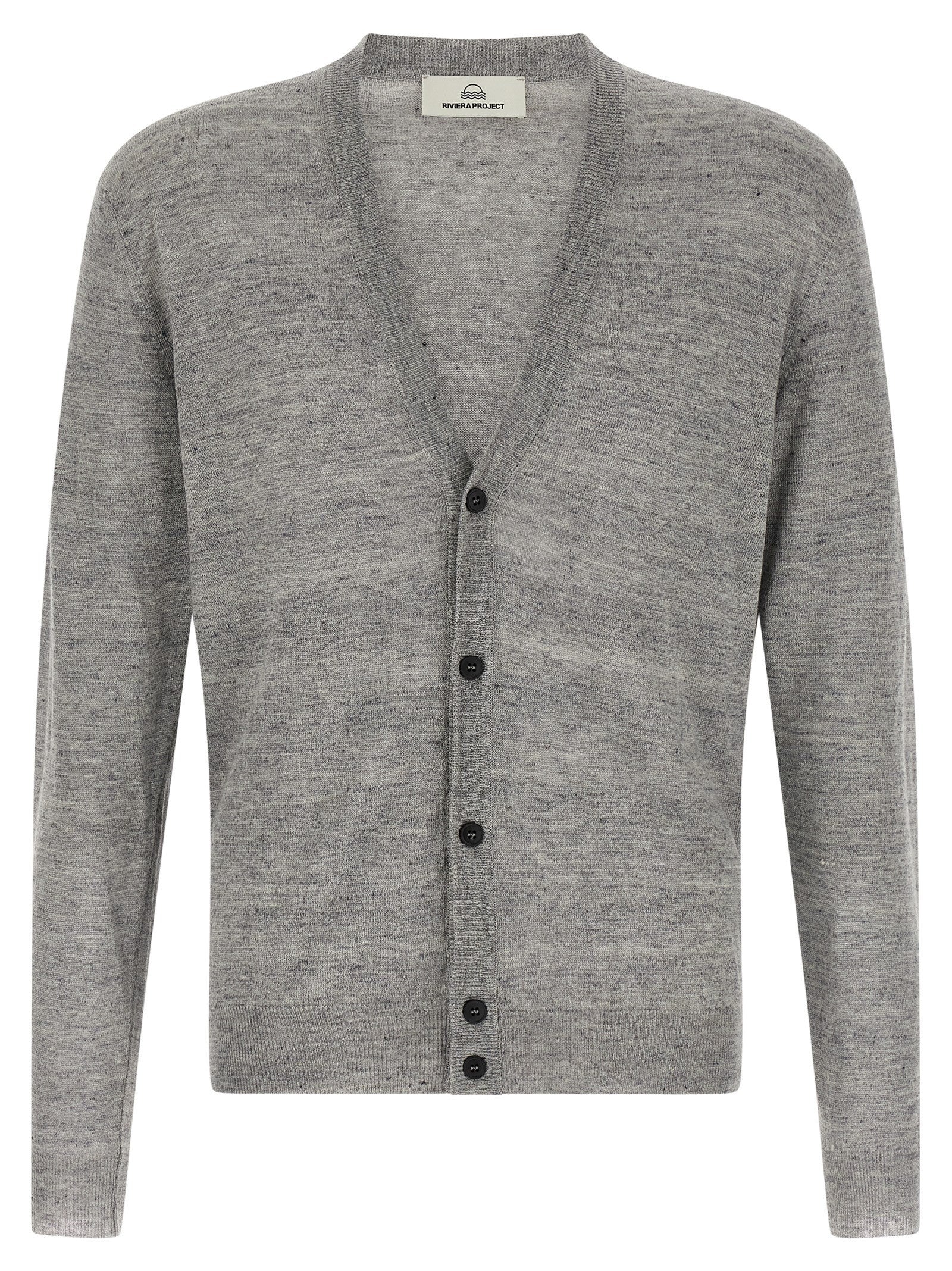 Riviera Project Linen Silk Cardigan Grey