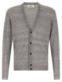 Riviera Project Linen Silk Cardigan Grey