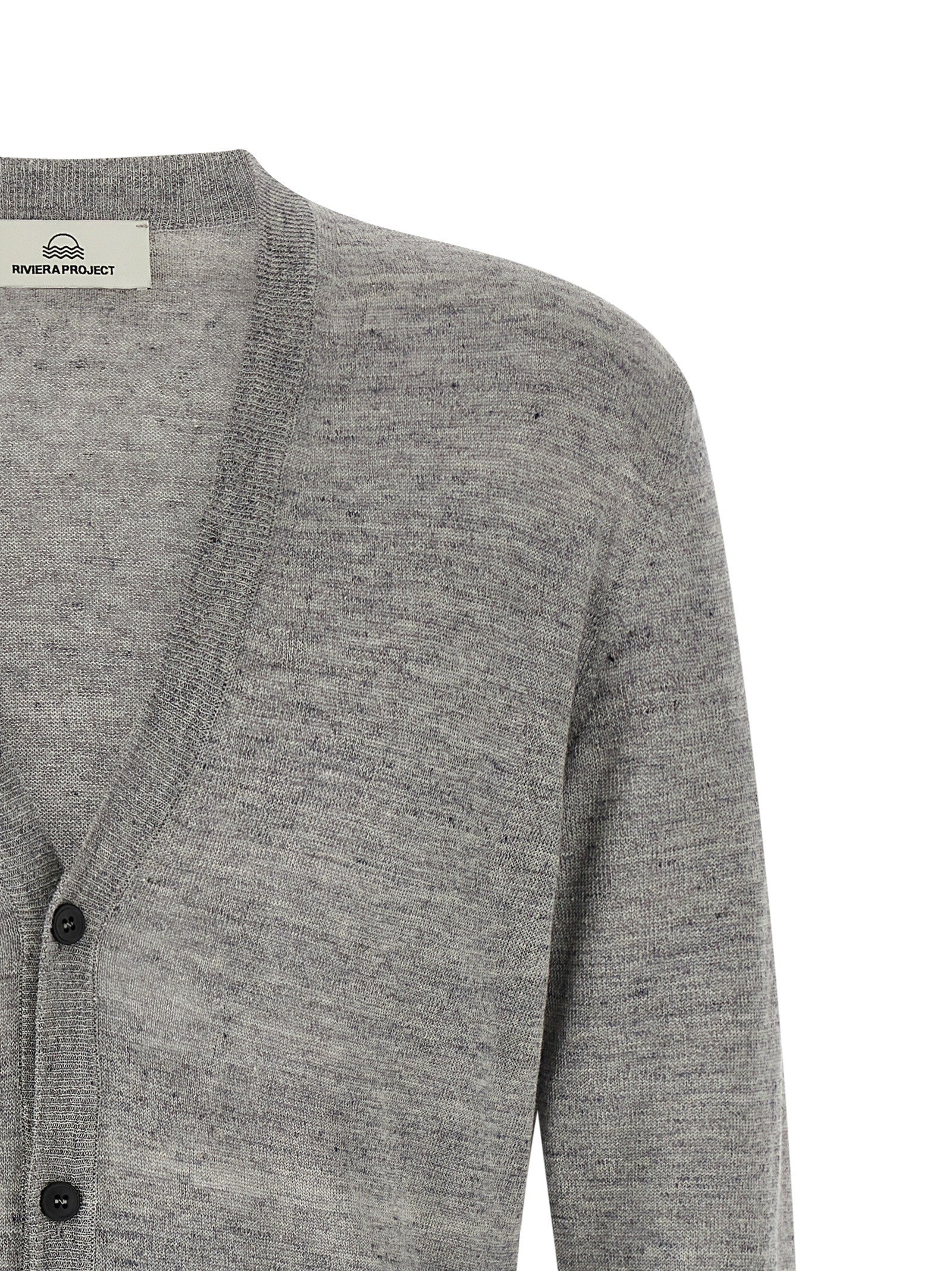 Riviera Project Linen Silk Cardigan Grey