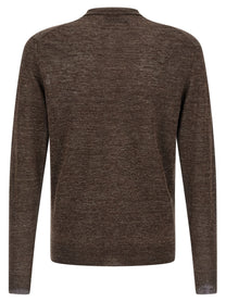 Riviera Project Linen Silk Cardigan Brown