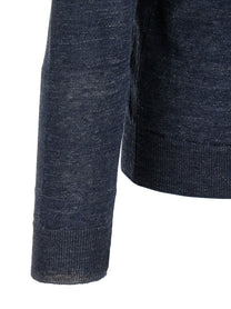Riviera Project Linen Silk Cardigan Blue