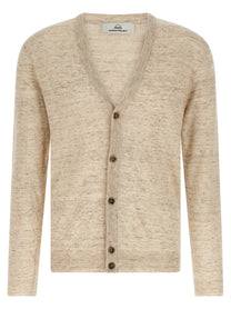 Riviera Project Linen Silk Cardigan Beige