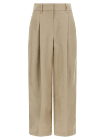 Brunello Cucinelli Linen Trousers Beige