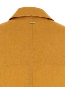 Herno Linen Vest Yellow