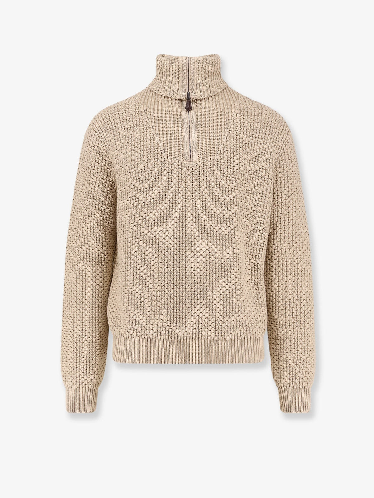Loro Piana Men's Cashmere and Silk Blend Sweater Blue