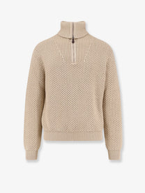 Loro Piana Men's Cashmere and Silk Blend Sweater Blue