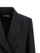 Alberto Biani Linen Viscose Blazer Black, view 3