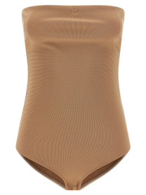 courrèges Lingerie Bustier Bodysuit Beige