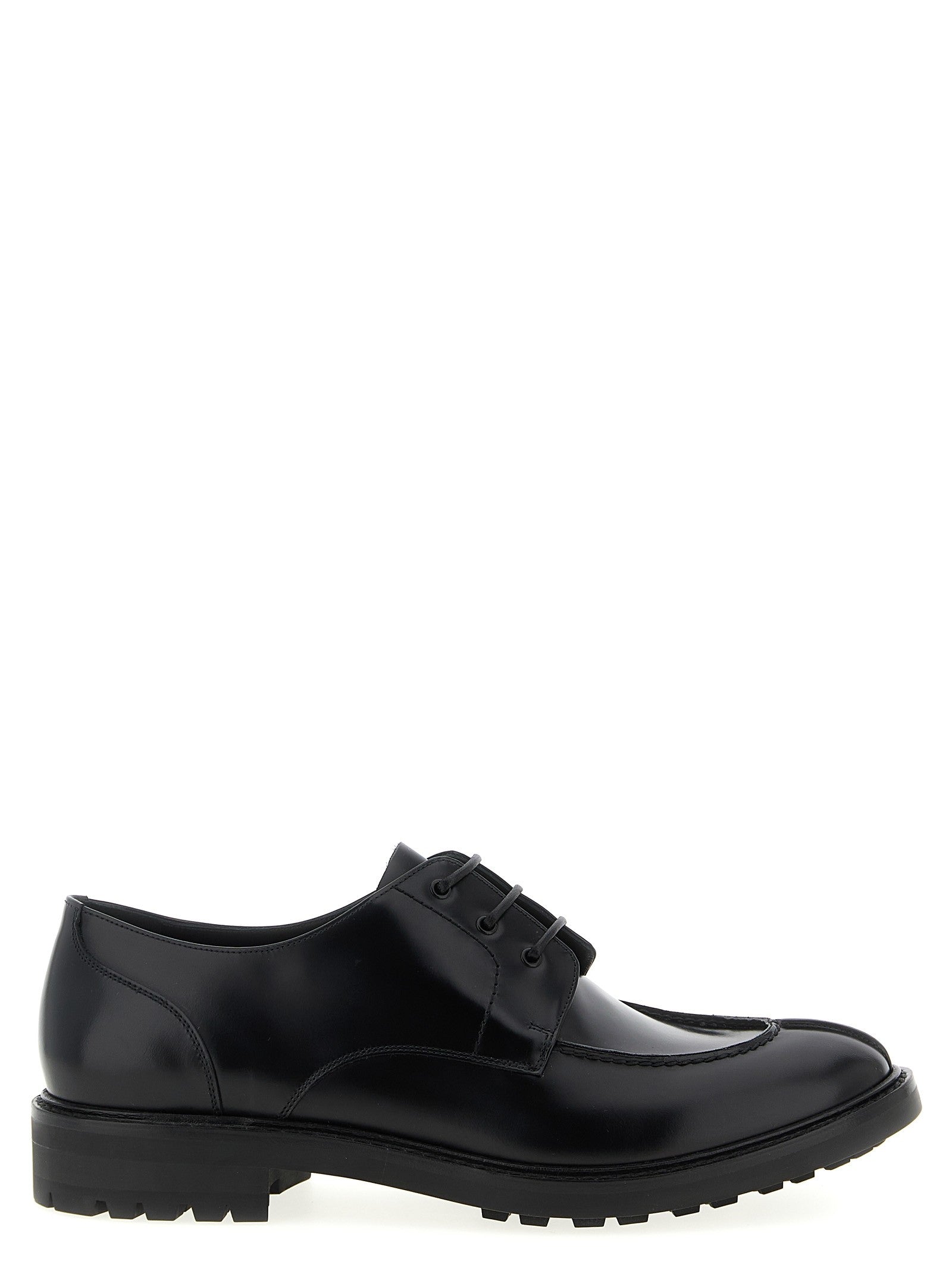 Saint Laurent Lino Lace up Shoes Black