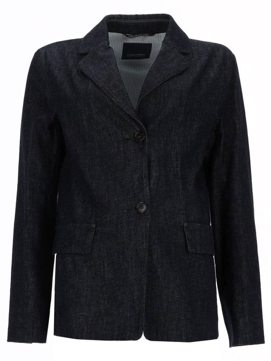 S MAX MARA Women's Lion Jacket Blue