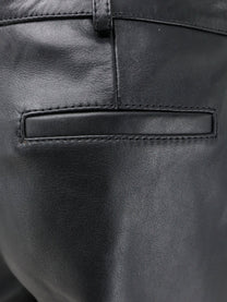 The Frankie Shop Women's Lior Capri Leather Trousers Black, view 3