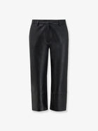 The Frankie Shop Women's Lior Capri Leather Trousers Black