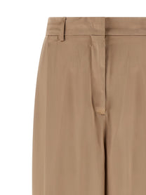 Fabiana Filippi Liquid Satin Pants Beige