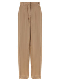 Fabiana Filippi Liquid Satin Pants Beige