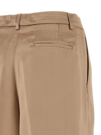 Fabiana Filippi Liquid Satin Pants Beige