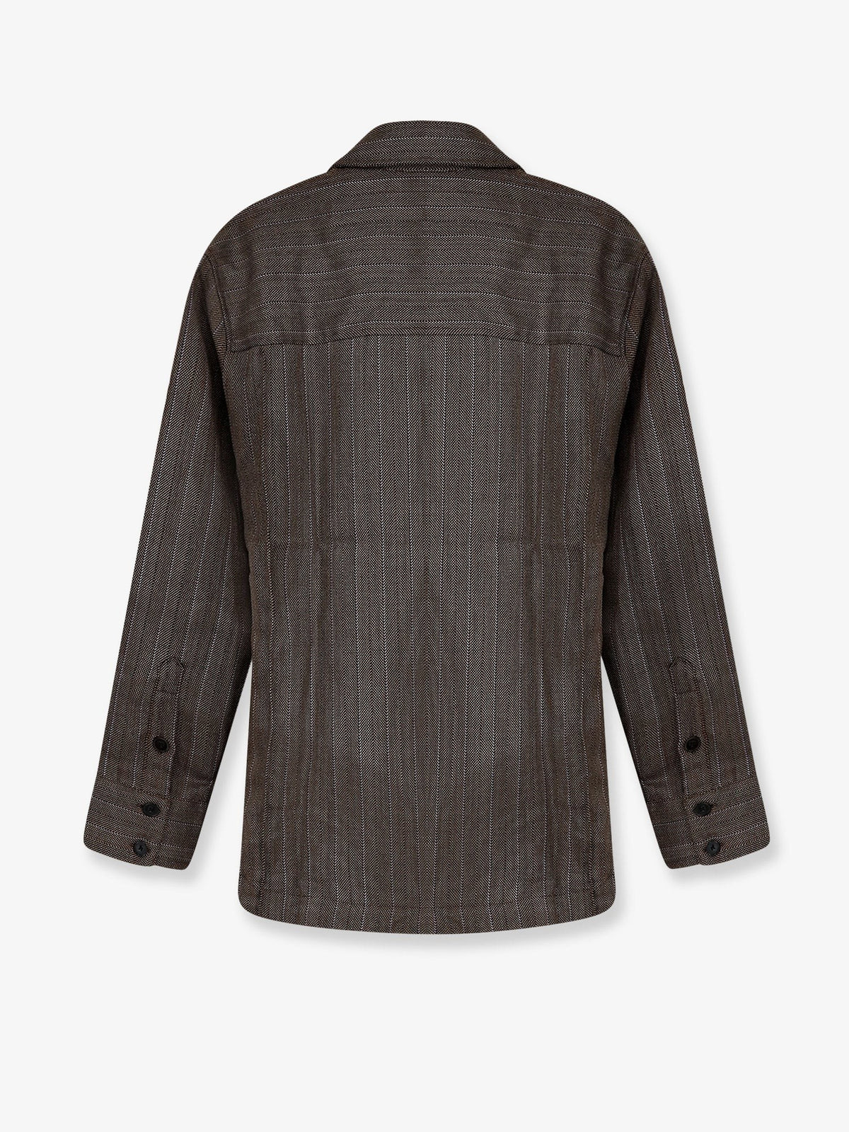 Soeur Women's Lisbonne Virgin Wool Shirt Brown, view 2