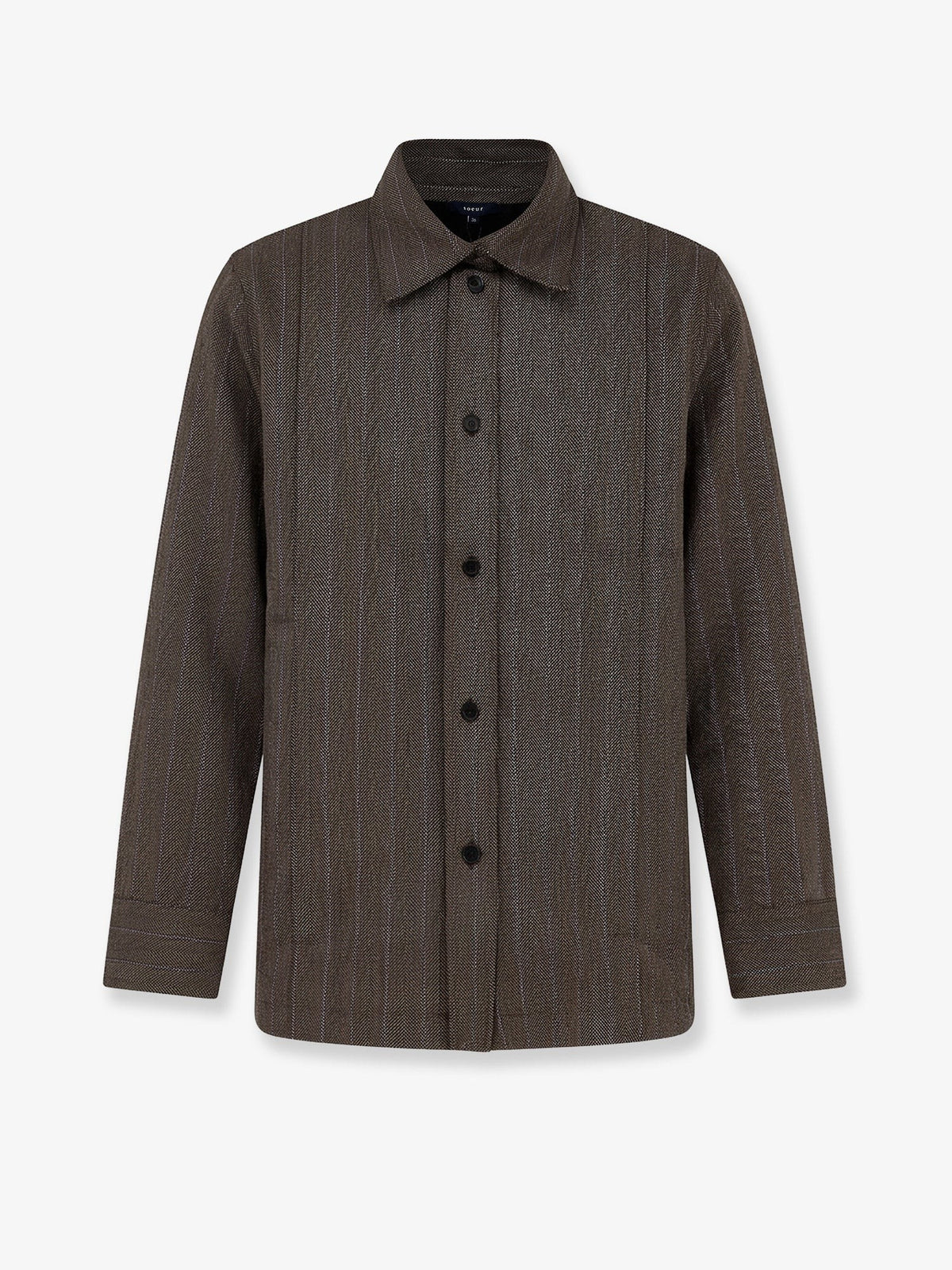 Soeur Women's Lisbonne Virgin Wool Shirt Brown
