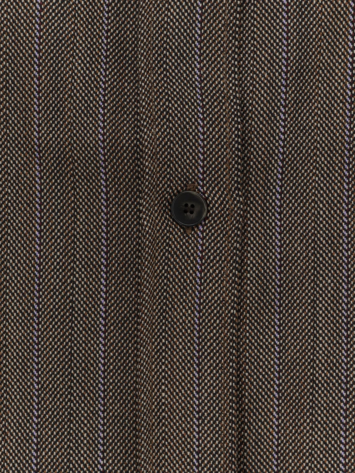 Soeur Women's Lisbonne Virgin Wool Shirt Brown, view 3