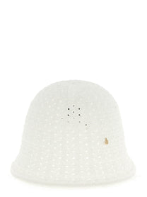 Maison Michel Lison Hat White
