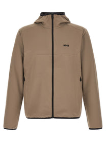 HUGO BOSS Litewear Hooded Jacket Beige