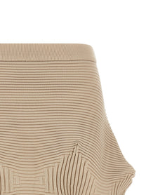 ISSEY MIYAKE Lnkage Skirt Beige