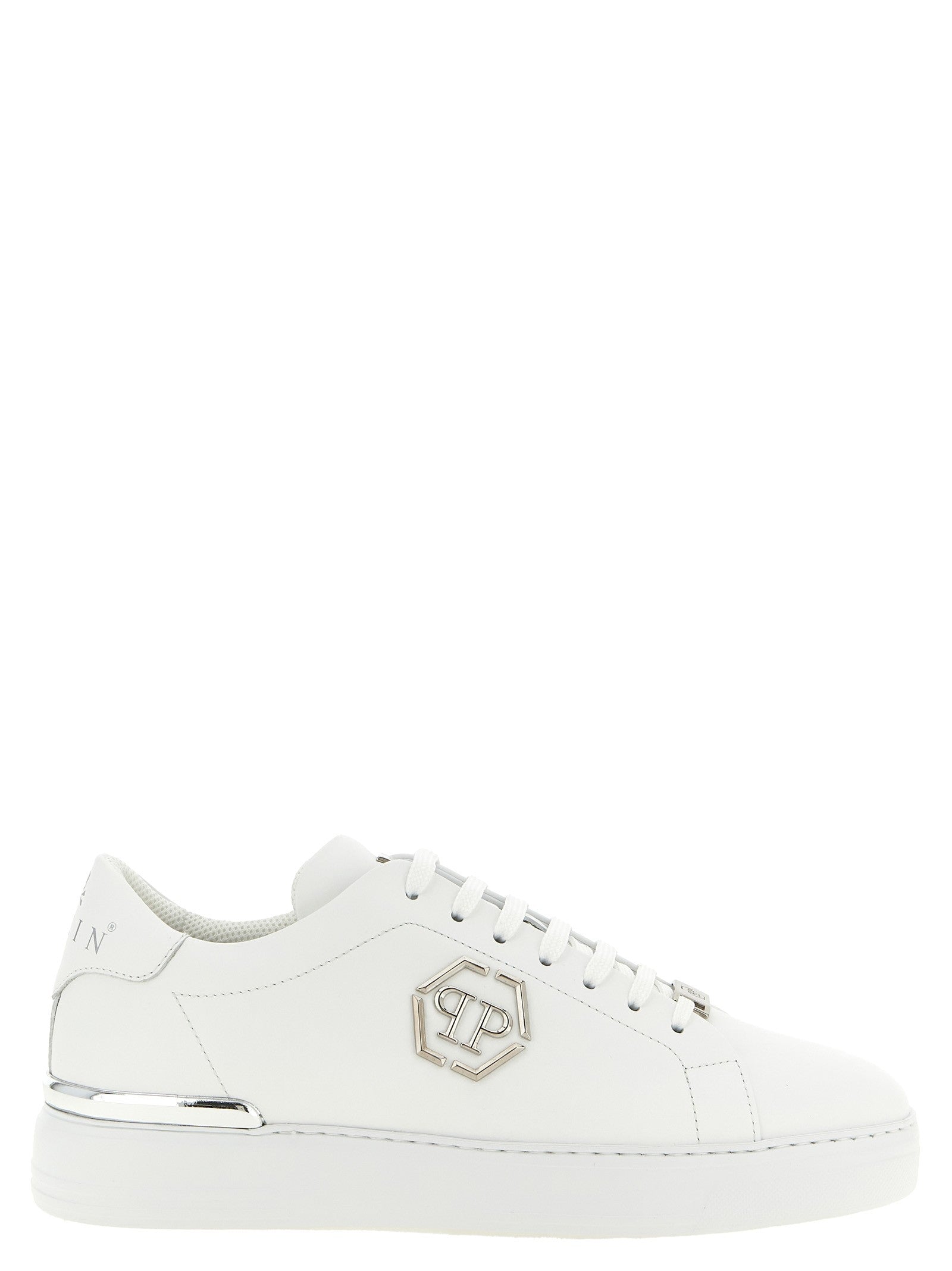 Philipp Plein Lo to Hexagon Sneakers White