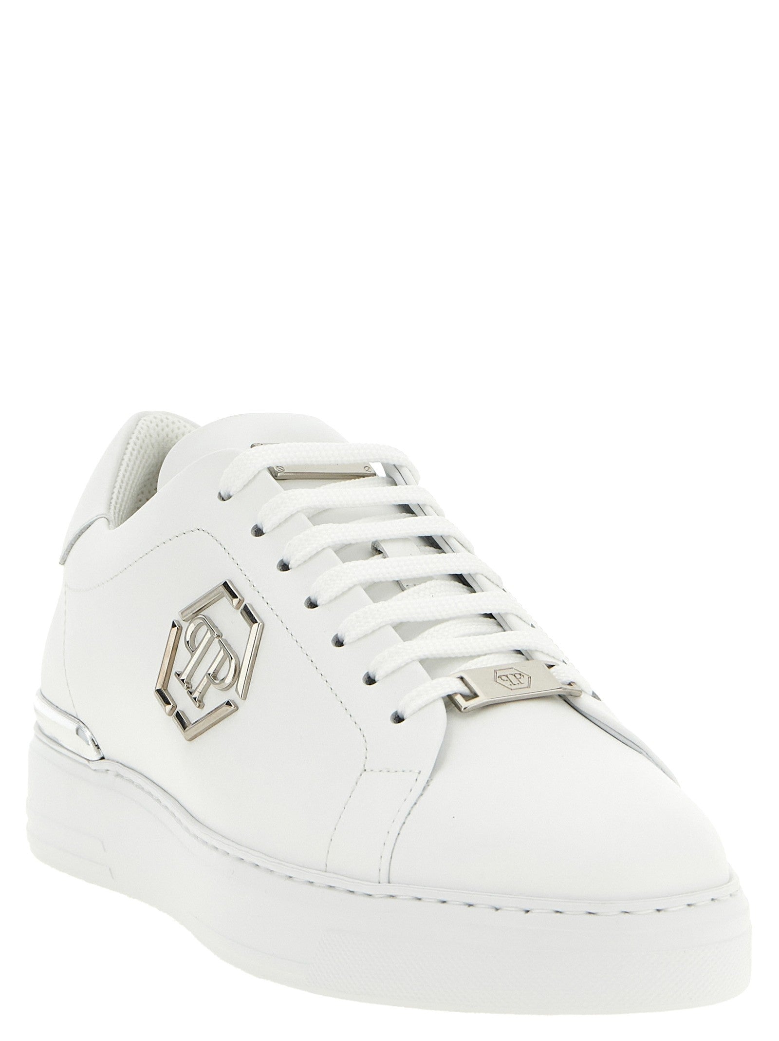 Philipp Plein Lo to Hexagon Sneakers White
